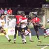 Mahindra United in a I-League match against Kingfisher East Bengal Club played at Cooperage