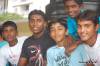Kerala Santosh Trophy 2009 Captain NP Pradeep at Vision Kerala venue with kids